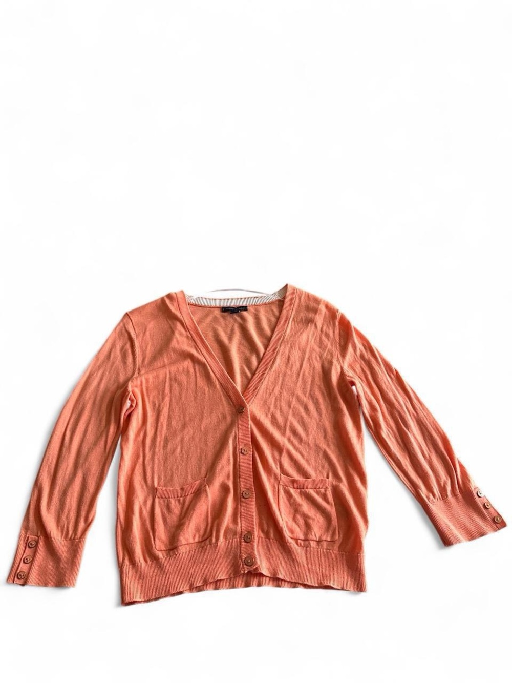 Tommy Hilfiger Coral Button-Front V-Neck Cardigan